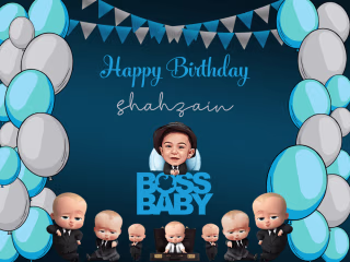 Birthday stage backdrop design