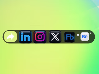 SOCIAL SHARE BUTTON | Behance