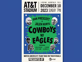 Cowboys vs Eagles Poster :: Behance
