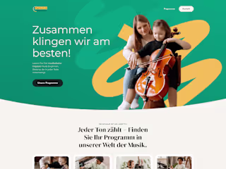 Musicschool Webdevelopment