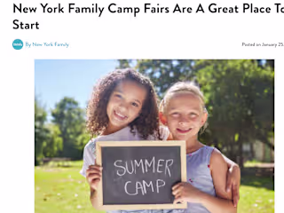 Article: "New York Family Camp Fairs Are A Great Place To Start"