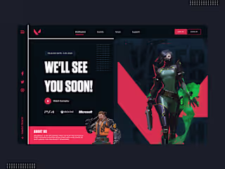 Valorant UI Design Concept | Rish Designs