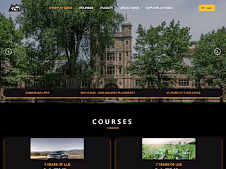 GSKM LAW COLLEGE – Dynamic Website for CMS