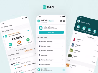 Cazh Mobile UI Design