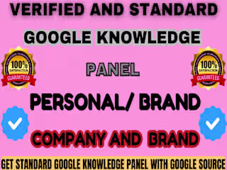 I will create a lifetime verified google knowledge panel 