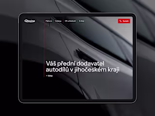 Framer design & development for Glazing Autodíly