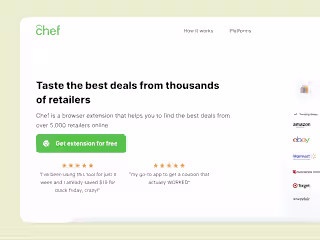Responsive landing page for a chrome extension product page