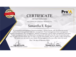 Executive Assistant Training