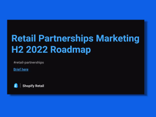Content Roadmap - Shopify