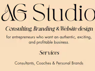 A.G. Design Studio Newsletter, Sales Page & Customer Avatar