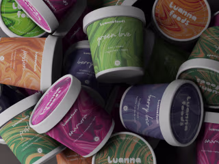 
Artisanal Vegan Ice Cream Packaging