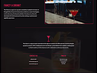 Cocktail Bar Squarespace Website