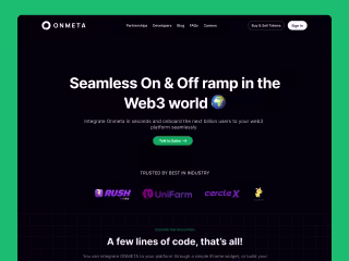 Onmeta - Web3 Landing page