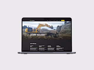 Designing and building Global Tractors’ website in Webflow