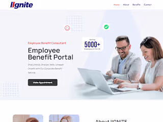 Landing page design