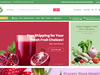 Design online Grocery store using Woocommerce