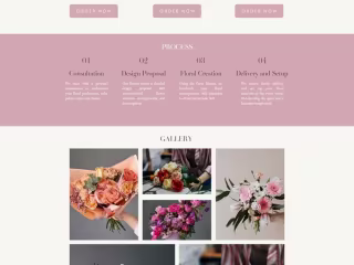 Florist Portfolio Website Design