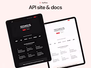 ApiFlow template: design & Framer development