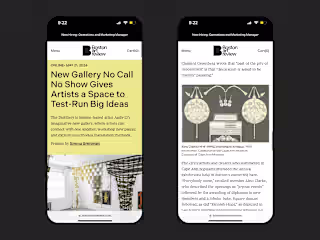Boston Art Review | Brand Identity and E-Commerce Website
