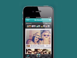 Leap — Designing an app for social group challenges