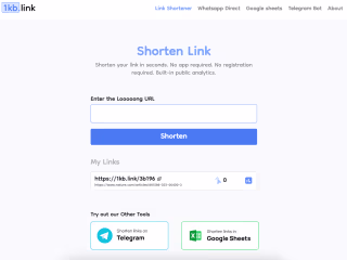 1kb Link Shortener with Analytics Free 🚀 - 1kb.link