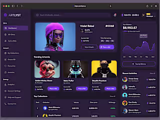 NFT Dashboard Design