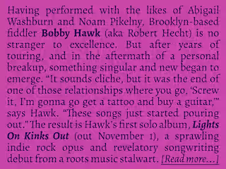 Artist Bio: Bobby Hawk - Lights On Kinks Out (2020)