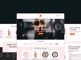 Maybelline Cosmetics | UI/UX Design | Branding Expert