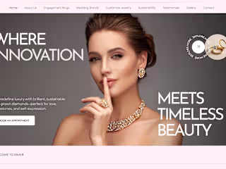 Lab-Grown Diamond Jewelry Website Redesign