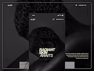 Hero Section For Skincare Website