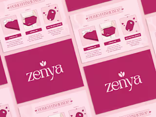 Zenya Care | Heating Pad | Print & Packaging Design