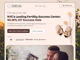 Fertility Website for Gynaecologists/Doctors/Clinics