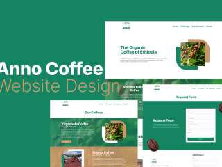 Anno Coffee Landing page design