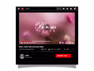 Visual Design for Ivish: Video Visualizer and Lyric 