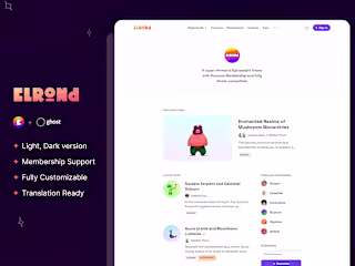 Elrond — Ghost CMS Blog Theme / Design + Development