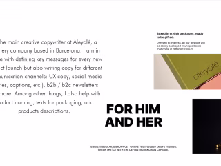 Main Creative Copywriter - Aleyolé