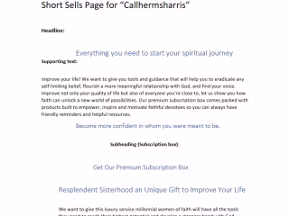 GET LANDING PAGE COPY THAT MATTERS