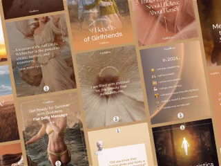 GoddessApp · Social Content Design