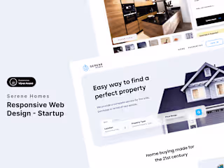 Serene Homes Web Design - Real Estate Startup