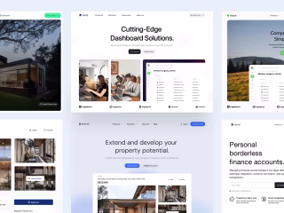Various website header design works