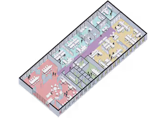 Organizational diagram of Office Space