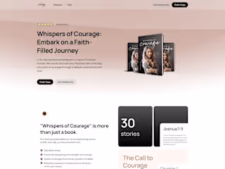 Whisper of Courage Framer Website Development