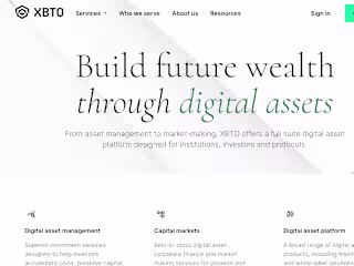 Webflow development for XBTO