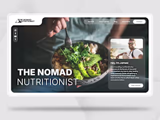 A Clean, Modern Website for a Travelling Nutritionist