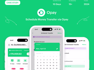Schedule Money Transfer Via Opay Case Study :: Behance
