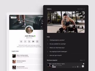 Link-In-Bio Framer template
