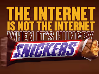 SNICKERS - Hungry Internet (Art Direction, Creative, PR, Design)