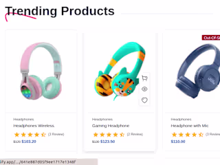 E-commerce Frontend Application Development