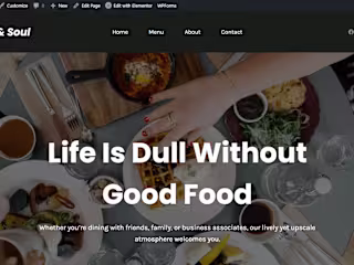 Spice & Soul | Restaurant WordPress Website