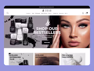 Shopify cosmetic website